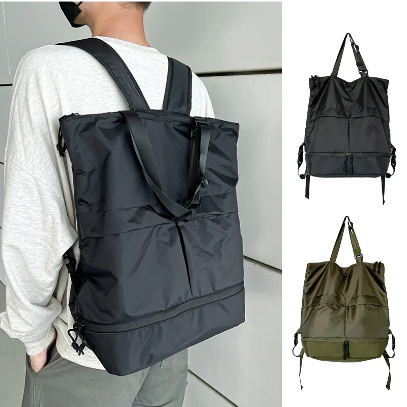 New Men's Backpack, Casual and Simple Hand-held Bag, Single-shoulder Tote Bag, Large-capacity Water-resistant Nylon Backpack
New Men's Backpack, Casual and Simple Hand-held Bag, Single-shoulder Tote Bag, Large-capacity Water-resistant Nylon Backpack