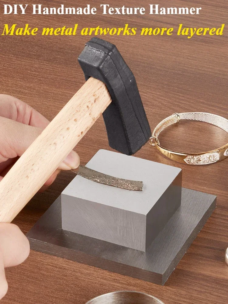Professional Texturing Hammer for Metal Forming Jewelry Making Gold Silver Smithing Craft DIY with Multiple Patterned Faces
Professional Texturing Hammer for Metal Forming Jewelry Making Gold Silver Smithing Craft DIY with Multiple Patterned Faces