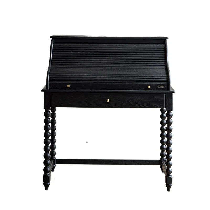 1 French retro solid wood dresser dressing cabinet integrated bedroom dressing cabinet black bedside storage
1 French retro solid wood dresser dressing cabinet integrated bedroom dressing cabinet black bedside storage