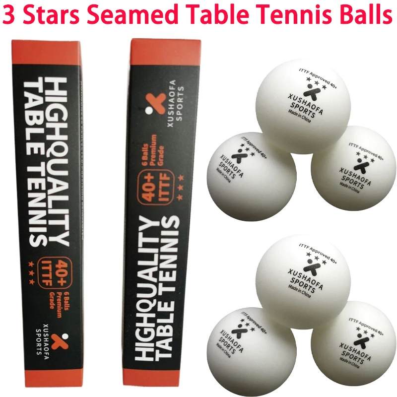 Xu Shaofa Seamed Table Tennis Balls 3-star New Material 40 + Table Tennis Balls For Competition Aoyou Ping Pong Ball 6Pcs/box
Xu Shaofa Seamed Table Tennis Balls 3-star New Material 40 + Table Tennis Balls For Competition Aoyou Ping Pong Ball 6Pcs/box