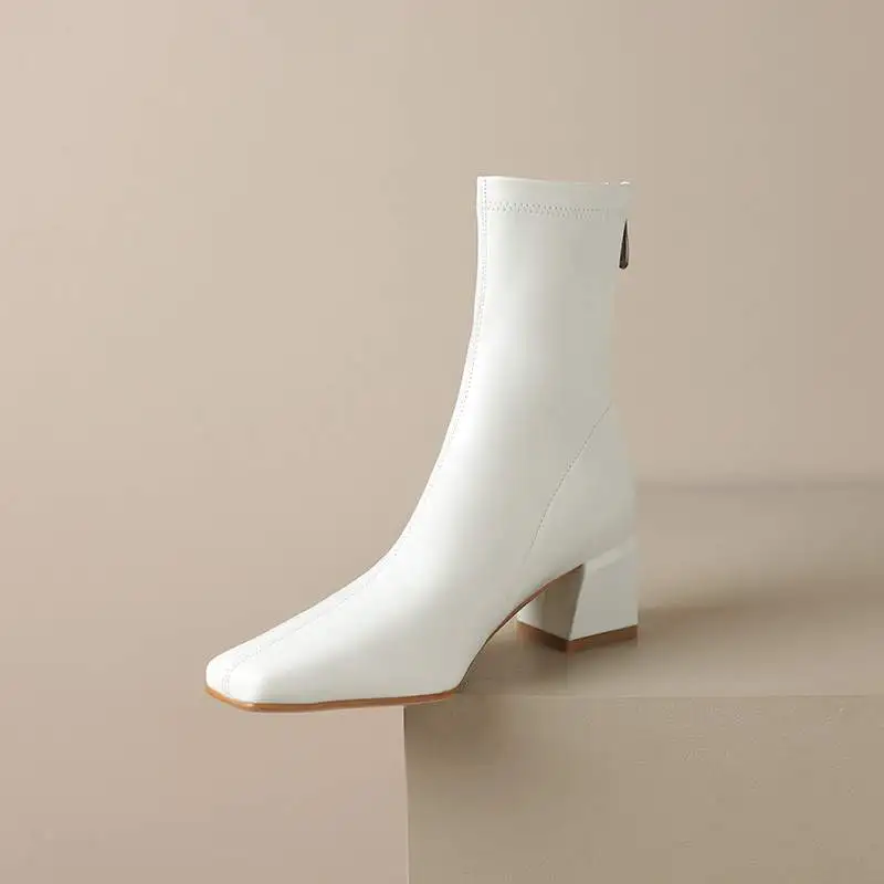 Krazing Pot Microfiber New Med Heels Modern Chelsea Boots Square Toe Winter Autumn Vintage High Street Fashion Women Ankle Boots
Krazing Pot Microfiber New Med Heels Modern Chelsea Boots Square Toe Winter Autumn Vintage High Street Fashion Women Ankle Boots