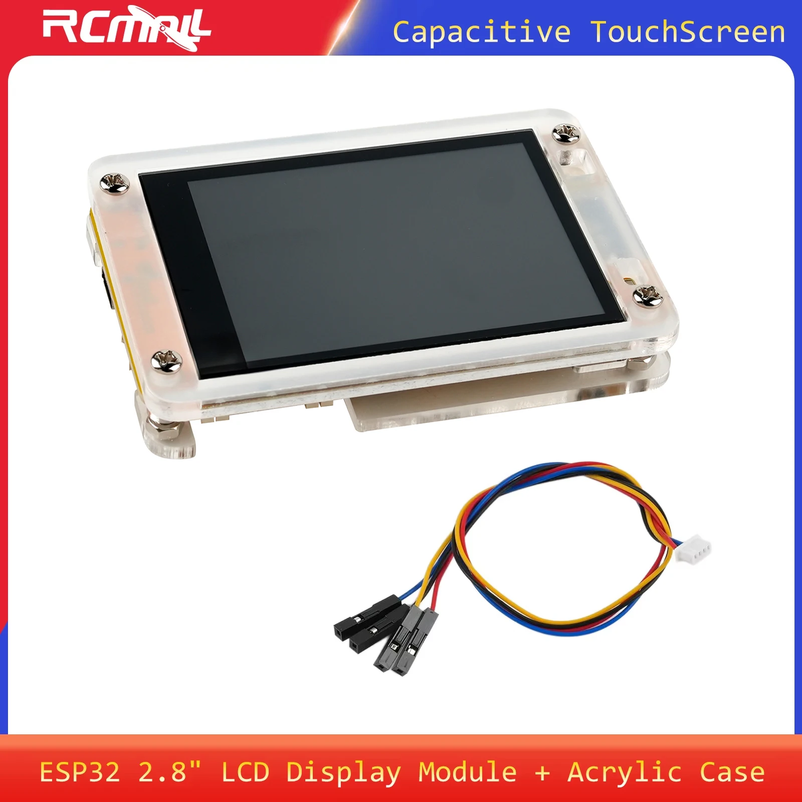 2.8" ESP32 LCD Display 4M FLASH WIFI+BT Module Capacitive Touch Screen + Acrylic Case ST7789 Driver for Arduino JC2432W328C
2.8" ESP32 LCD Display 4M FLASH WIFI+BT Module Capacitive Touch Screen + Acrylic Case ST7789 Driver for Arduino JC2432W328C