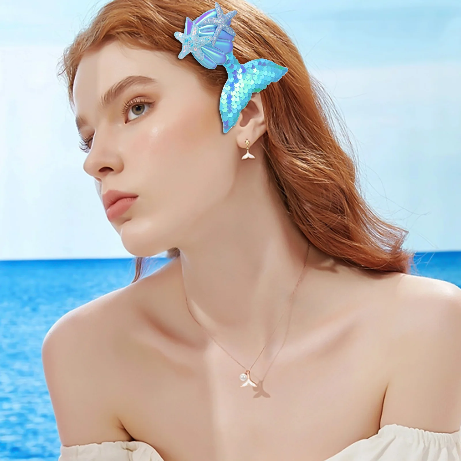 6 Pcs Mermaid Hair Clips Ocean Themed Accessories Women Girls Sparkling Sequins Easy Use Stylish Wedding Party Birthday
6 Pcs Mermaid Hair Clips Ocean Themed Accessories Women Girls Sparkling Sequins Easy Use Stylish Wedding Party Birthday