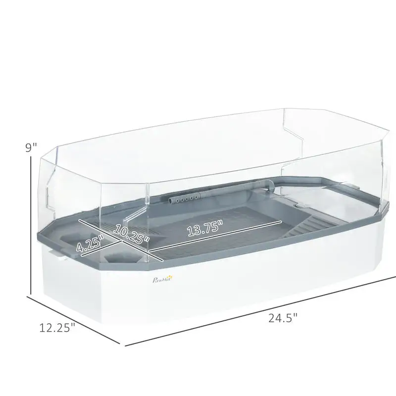 PawHut Turtle Tank Kit, Turtle Aquarium with Basking Platform, Water Pump, Filter Layer Design, Full View Visually Reptile Habitat, Easy to Clean and Change Water, Multi Functional Area
PawHut Turtle Tank Kit, Turtle Aquarium with Basking Platform, Water Pump, Filter Layer Design, Full View Visually Reptile Habitat, Easy to Clean and Change Water, Multi Functional Area