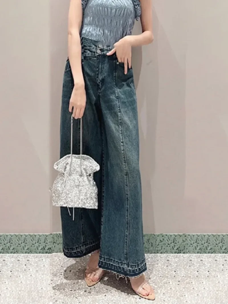 Loose Casual High Waist Straight Denim Pants Sweet All-match Wide Leg Jeans Women 2024 Japanese Fall New Fashion Street Trousers
Loose Casual High Waist Straight Denim Pants Sweet All-match Wide Leg Jeans Women 2024 Japanese Fall New Fashion Street Trousers
