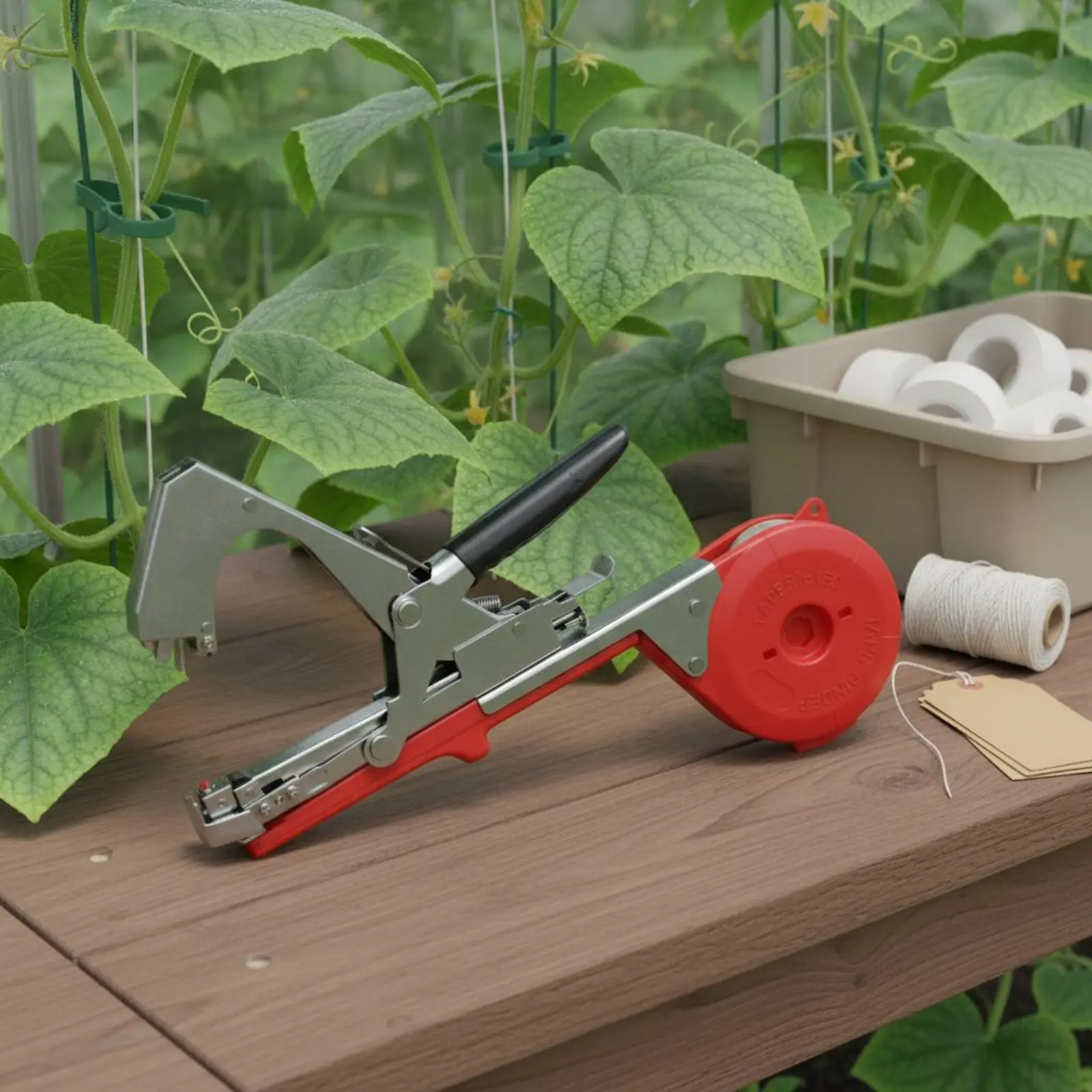 Plant Taping Includes Tape and Staples Vine Binding Machine Stem Tying Tool Handheld Garden Taping Machine Easy to Use
Plant Taping Includes Tape and Staples Vine Binding Machine Stem Tying Tool Handheld Garden Taping Machine Easy to Use