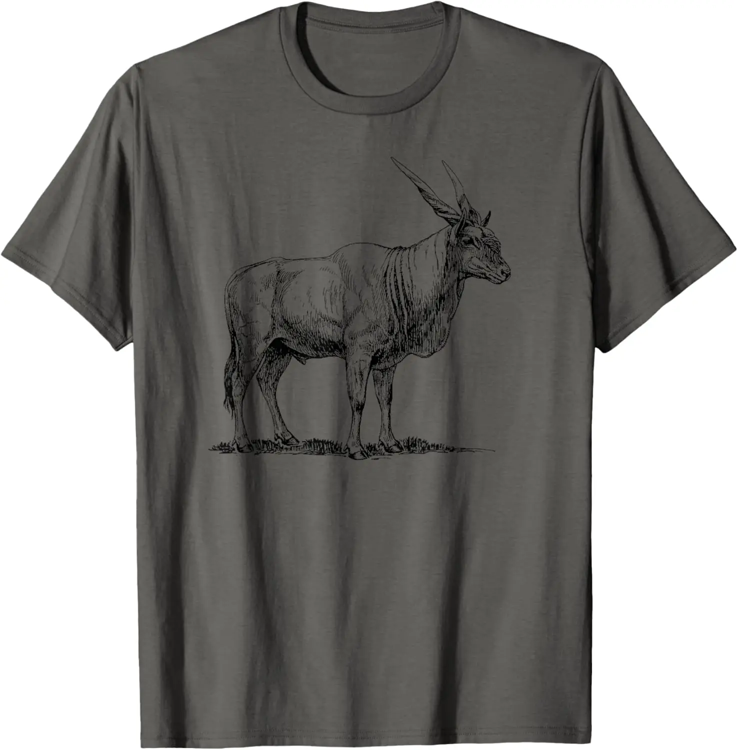 Eland Antelope Vintage Sketch Graphic T-Shirt Breathable Cotton Short Sleeve Tee for Trip
Eland Antelope Vintage Sketch Graphic T-Shirt Breathable Cotton Short Sleeve Tee for Trip