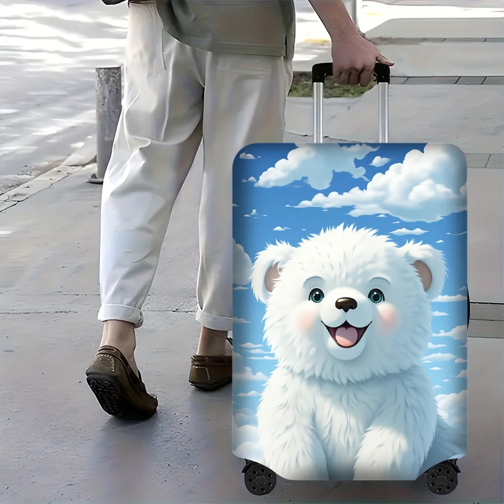 1PC White Bear Print luggage cover for luggage sizes 18-32 inches; dust and elastic travel accessories to effectively protect
1PC White Bear Print luggage cover for luggage sizes 18-32 inches; dust and elastic travel accessories to effectively protect
