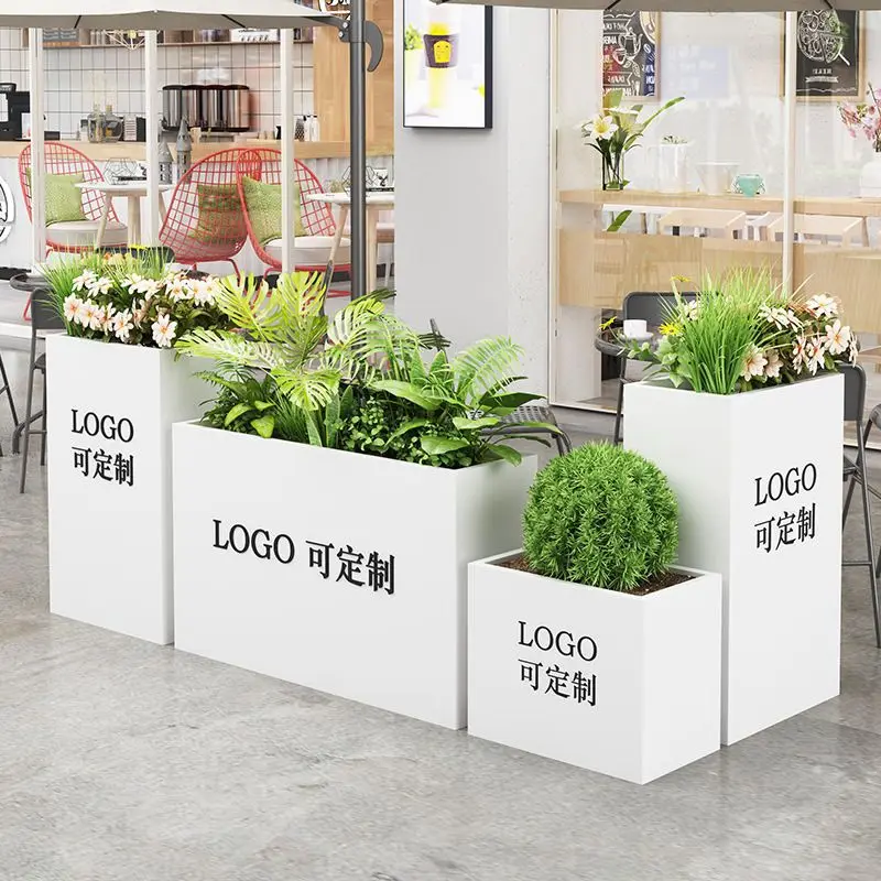 Stainless steel wrought iron commercial street outdoor flower box sales department rectangular flower bed store outside flower g
Stainless steel wrought iron commercial street outdoor flower box sales department rectangular flower bed store outside flower g