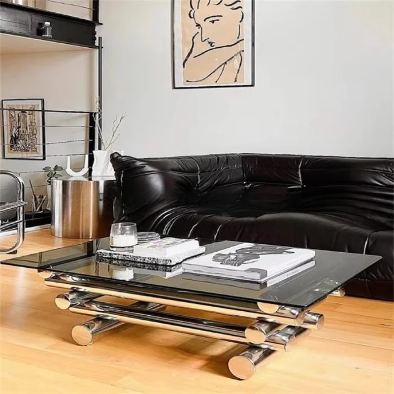 Grey glass coffee stainless steel glossy removable coffee table personalized creative fashion small table
Grey glass coffee stainless steel glossy removable coffee table personalized creative fashion small table