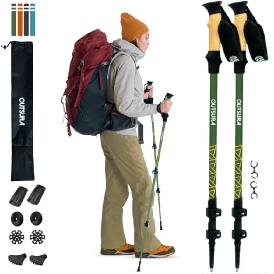 Carbon Fiber Hiking Stick 2 Pack Professional Grade, Collapsible Trekking and Walking Sticks for Hiking
Carbon Fiber Hiking Stick 2 Pack Professional Grade, Collapsible Trekking and Walking Sticks for Hiking