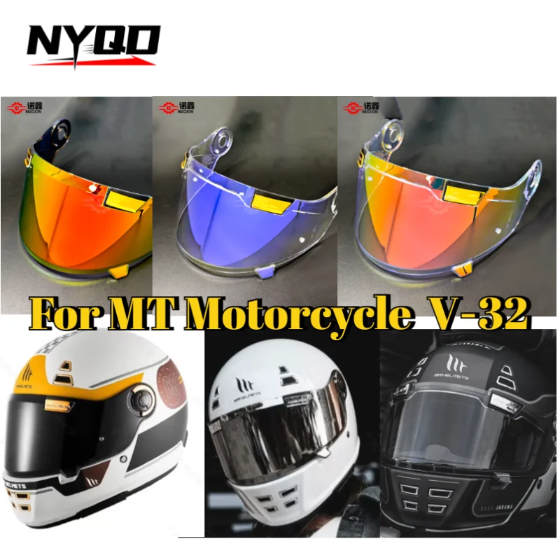 Compatible Lens for MT Motorcycle Helmet, Leitingfeng V‑32 Galama UV‑Protective Visor, Motorcycle Helmet Spare Parts
Compatible Lens for MT Motorcycle Helmet, Leitingfeng V‑32 Galama UV‑Protective Visor, Motorcycle Helmet Spare Parts