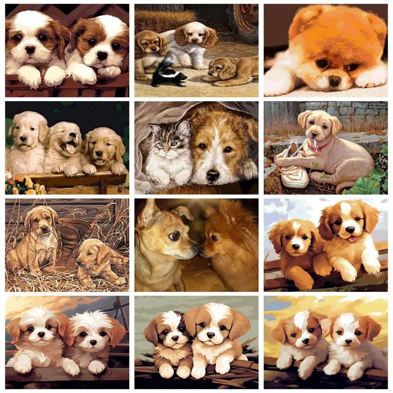 RUOPOTY Painting By Numbers Frame Dog Animals Wall Art Picture By Number Acrylic Paint On Canvas Home Decoration
RUOPOTY Painting By Numbers Frame Dog Animals Wall Art Picture By Number Acrylic Paint On Canvas Home Decoration