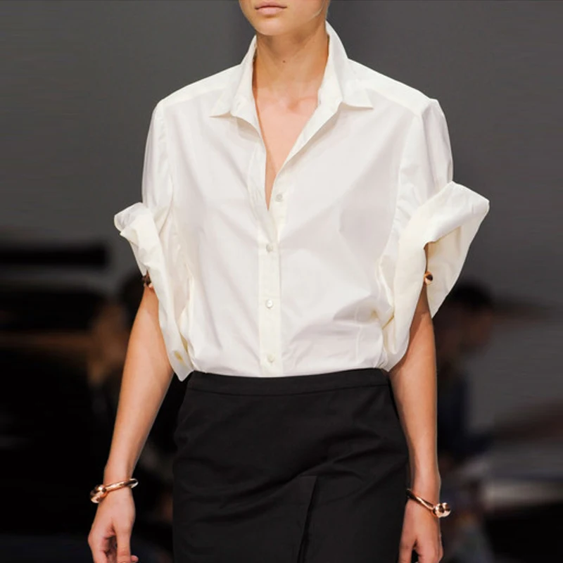 Non-Wrinkle Short Sleeve White Shirt for Women Luxury Air Conditioning Simple Style Versatile Jo2025 Yola Lucia Brand Summer ...
Non-Wrinkle Short Sleeve White Shirt for Women Luxury Air Conditioning Simple Style Versatile Jo2025 Yola Lucia Brand Summer ...
