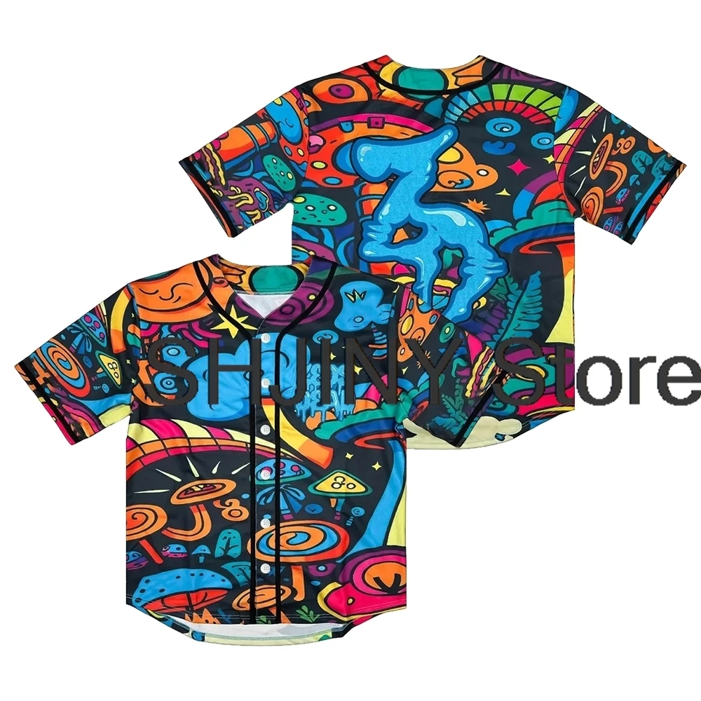 Zeds Dead Magic Baseball Jersey Tops V-Neck Short Sleeve Button-up Shirts Women Men Streetwear Fashion Clothes
Zeds Dead Magic Baseball Jersey Tops V-Neck Short Sleeve Button-up Shirts Women Men Streetwear Fashion Clothes