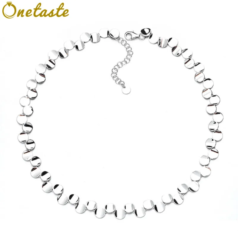 S925 Sterling Silver Irregular Small Round Wafer Choker Necklace For Women Trendy Simple Glossy Collarbone Chain Necklaces Gift
S925 Sterling Silver Irregular Small Round Wafer Choker Necklace For Women Trendy Simple Glossy Collarbone Chain Necklaces Gift
