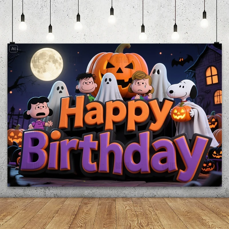 Disney Snoopy Halloween Backdrop Party Decor Charlie Brown Ghost Costume Lucy Linus Happy Birthday Photography Background Custom
Disney Snoopy Halloween Backdrop Party Decor Charlie Brown Ghost Costume Lucy Linus Happy Birthday Photography Background Custom