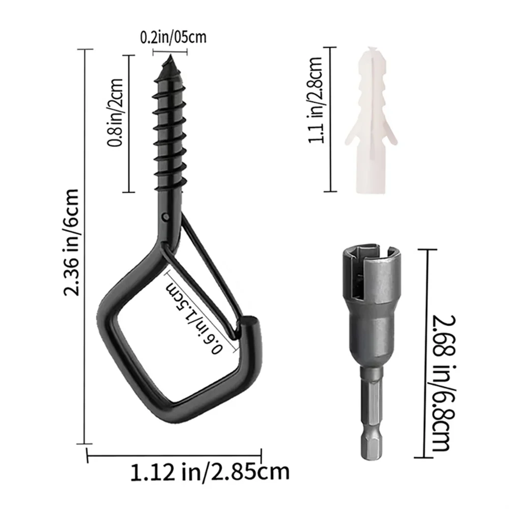 20pcs Square Snap Hanging Hooks - Anti-Drop Bonsai Hooks With Safety Buckles For Christmas Rope String Lights - Includes Wrench
20pcs Square Snap Hanging Hooks - Anti-Drop Bonsai Hooks With Safety Buckles For Christmas Rope String Lights - Includes Wrench