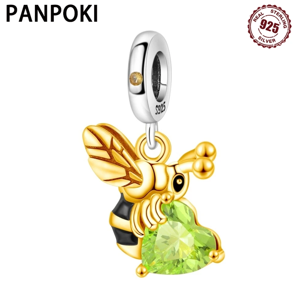 925 Sterling Silver Cute Honeybee Pendant Bracelet Charms Fit Bangle For Women Jewelry Party Beads Fine Gifts DIY Accessory
925 Sterling Silver Cute Honeybee Pendant Bracelet Charms Fit Bangle For Women Jewelry Party Beads Fine Gifts DIY Accessory