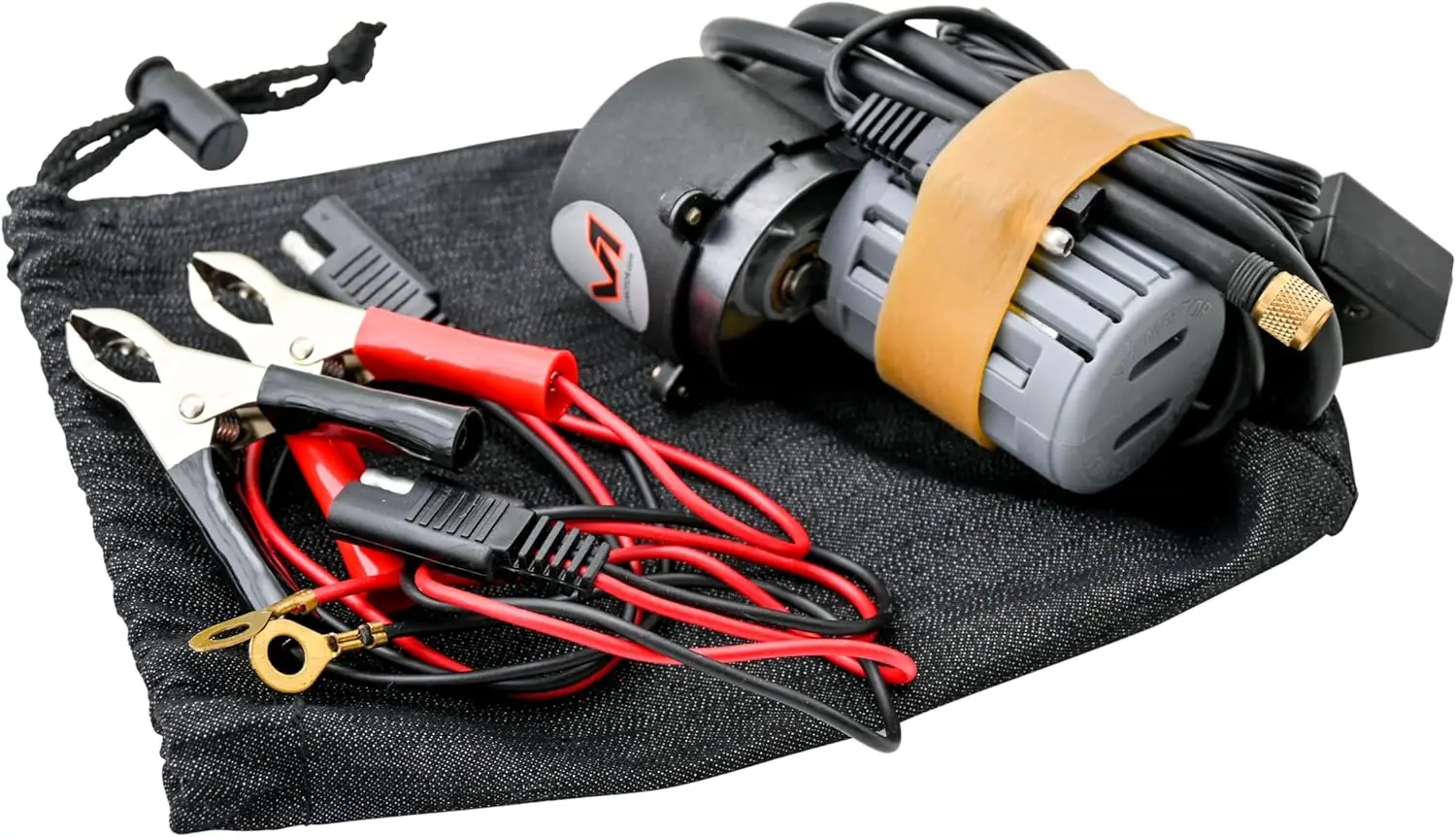 Compact Air Compressor for Motorcycle & ATV Tires, Portable 12V Tire Inflator with LED Light
Compact Air Compressor for Motorcycle & ATV Tires, Portable 12V Tire Inflator with LED Light