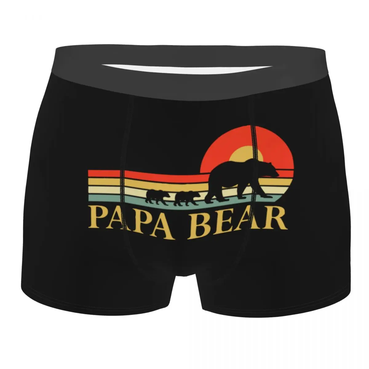 Мужское нижнее белье в стиле ретро Papa Bear, мужские боксеры в подарок для папы с рисунком, мужские боксеры со средней талией
Мужское нижнее белье в стиле ретро Papa Bear, мужские боксеры в подарок для папы с рисунком, мужские боксеры со средней талией