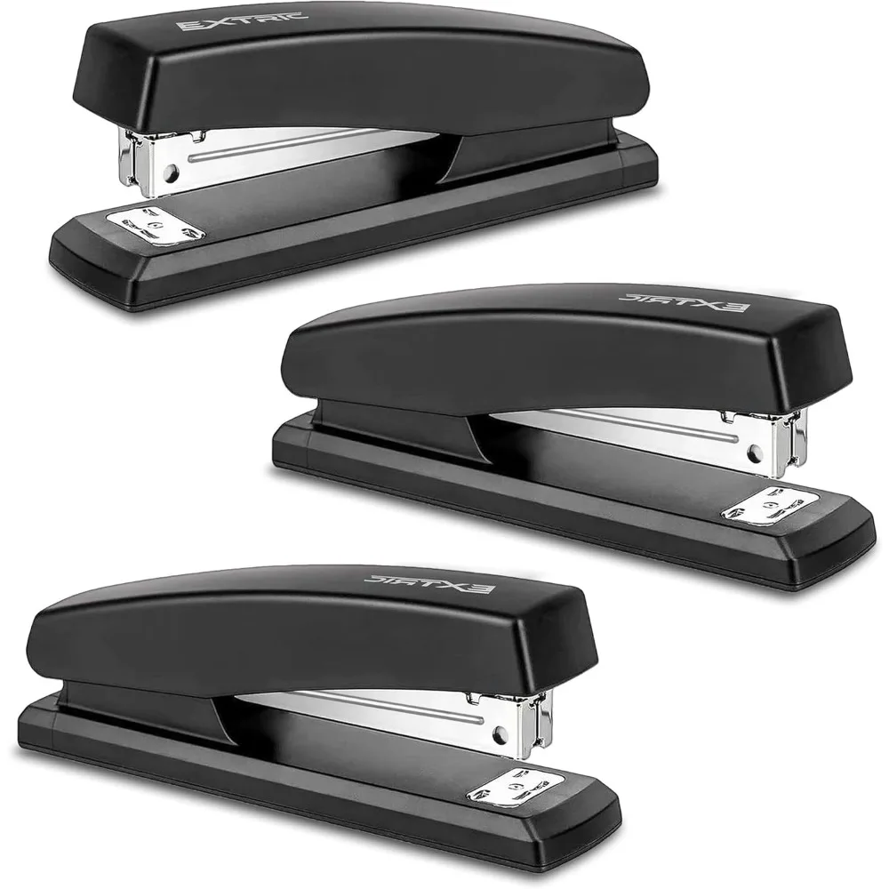 Stapler – Staplers for Desk, Black Stapler Heavy Duty 3 Pack, Staplers 25 Sheet Capacity for Office and Home
Stapler – Staplers for Desk, Black Stapler Heavy Duty 3 Pack, Staplers 25 Sheet Capacity for Office and Home