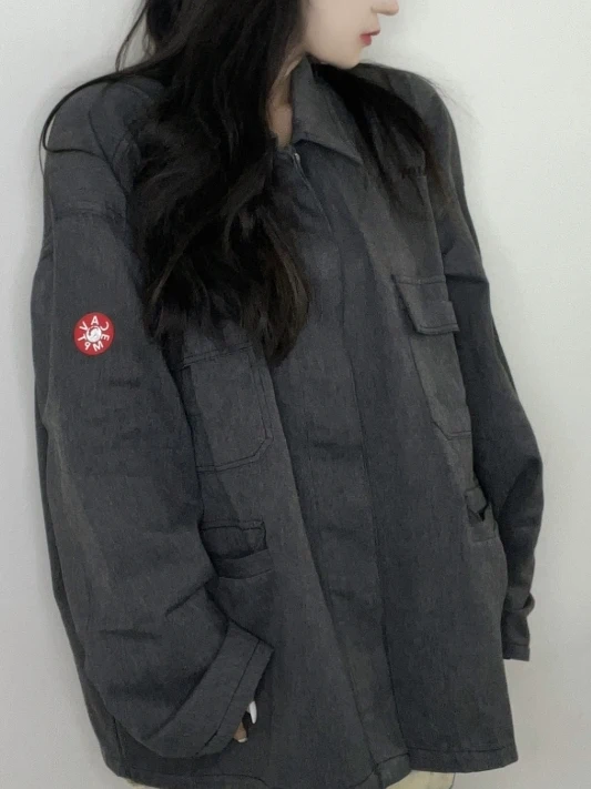 CAVEMPT Simple Pure Color Casual irt Мужская свободная рубашка с воротником, модная верхняя одежда для осени и зимы, для мужчин и женщин
CAVEMPT Simple Pure Color Casual irt Мужская свободная рубашка с воротником, модная верхняя одежда для осени и зимы, для мужчин и женщин