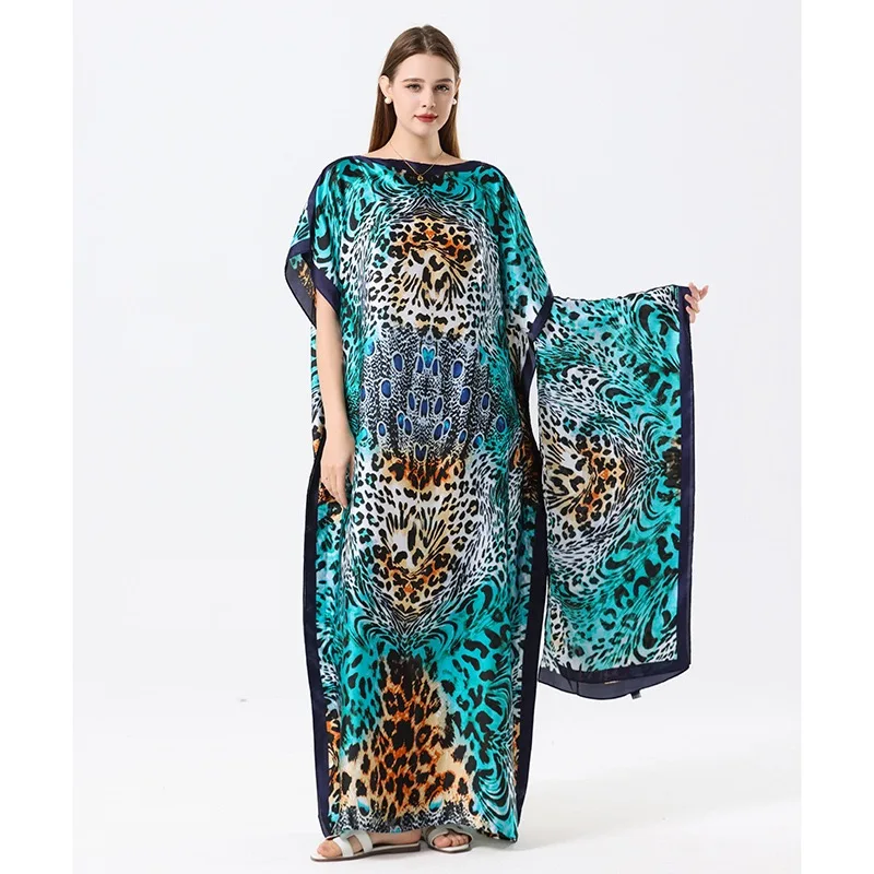 African Dresses For Women Free Size Full Printed Silk Muslim Hijab Kaftan Middle East Traditional Ramadan Summer Abaya Clothing
African Dresses For Women Free Size Full Printed Silk Muslim Hijab Kaftan Middle East Traditional Ramadan Summer Abaya Clothing