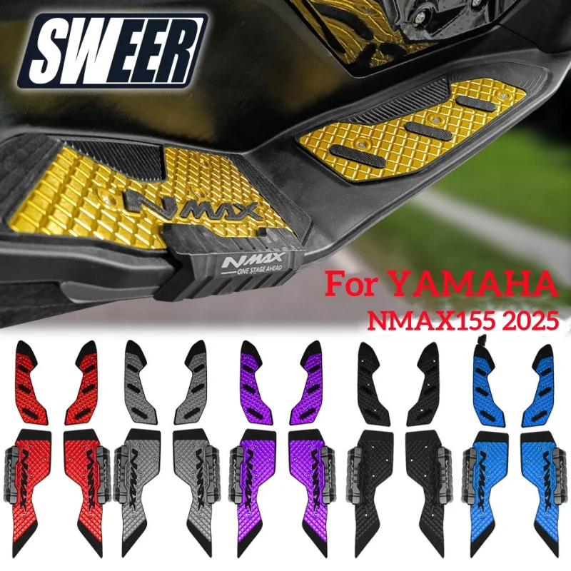 For YAMAHA NMAX155 2025 Footrest Step Footboard Footpads Pedal Plate Foot Pegs CNC Aluminium Alloy Motorcycle Accessories
For YAMAHA NMAX155 2025 Footrest Step Footboard Footpads Pedal Plate Foot Pegs CNC Aluminium Alloy Motorcycle Accessories