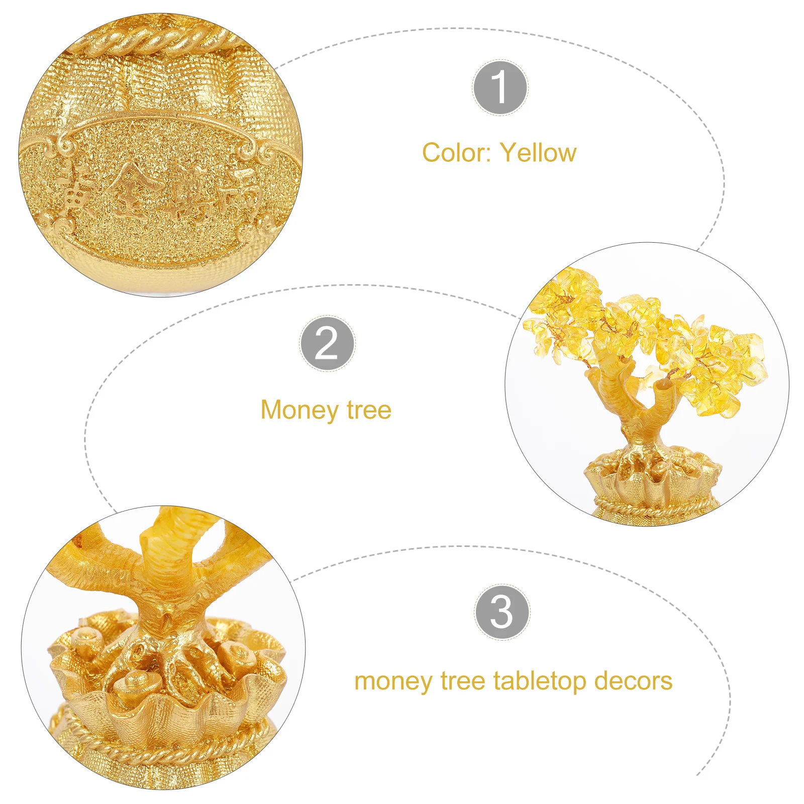 Gold Money Tree Crystal Adornment Living Room Bedroom Conference Table Decor Bonsai Style Indoor Luck Charm Wealth Symbol
Gold Money Tree Crystal Adornment Living Room Bedroom Conference Table Decor Bonsai Style Indoor Luck Charm Wealth Symbol