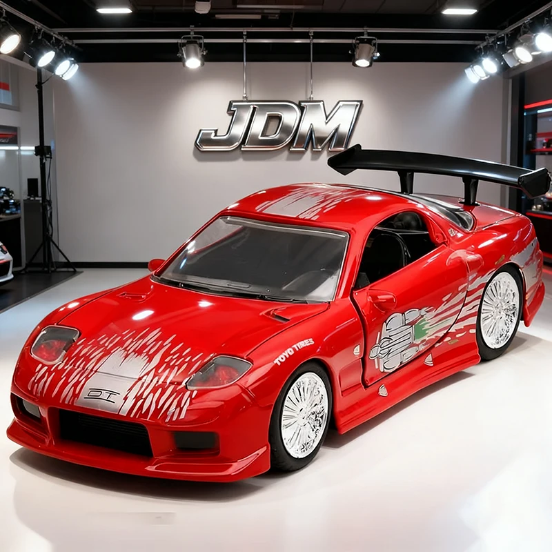 JADA 1:32 Doms Mazda RX7 Alloy Car Diecasts & Toy Vehicles Car Model Miniature Scale Model Car For Children
JADA 1:32 Doms Mazda RX7 Alloy Car Diecasts & Toy Vehicles Car Model Miniature Scale Model Car For Children