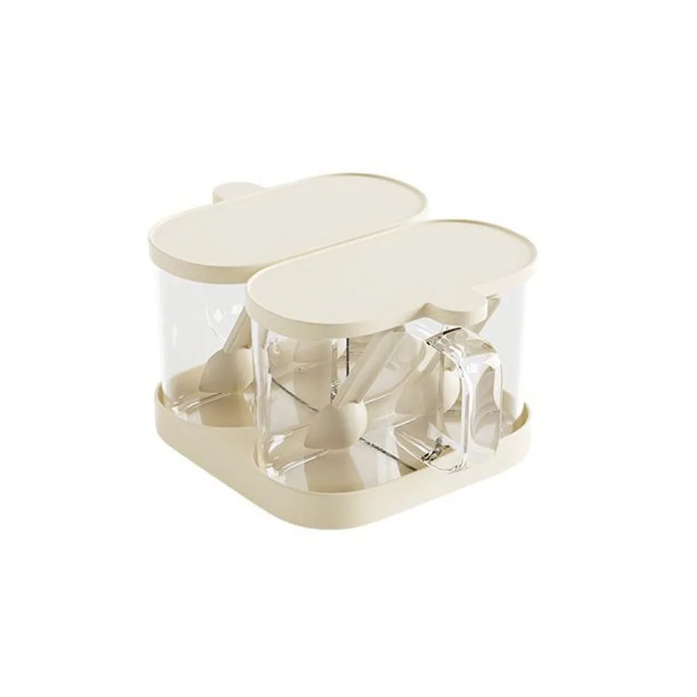 Plastic Rotatable Seasoning Box Sealed Dustproof Condiment Bottle Storage Box with Lid Moisture-proof Spice Container Kitchen
Plastic Rotatable Seasoning Box Sealed Dustproof Condiment Bottle Storage Box with Lid Moisture-proof Spice Container Kitchen