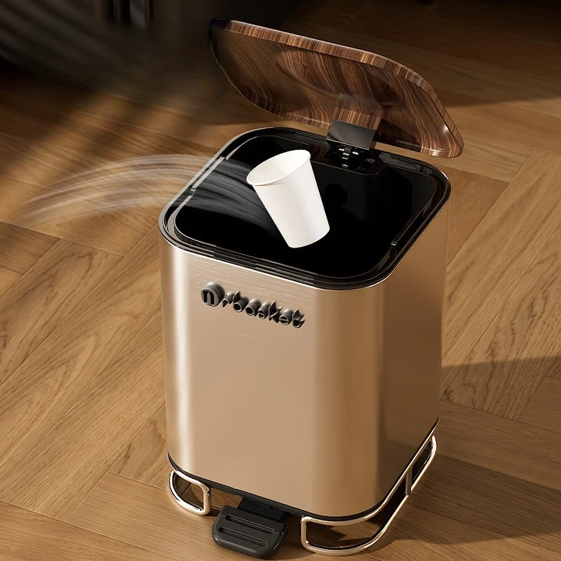Stainless Steel Trash Can Household Foot Pedal Trash Bin 8L Living Room with Lid Trash Basket Cleaning Kitchen Storage Bucket
Stainless Steel Trash Can Household Foot Pedal Trash Bin 8L Living Room with Lid Trash Basket Cleaning Kitchen Storage Bucket