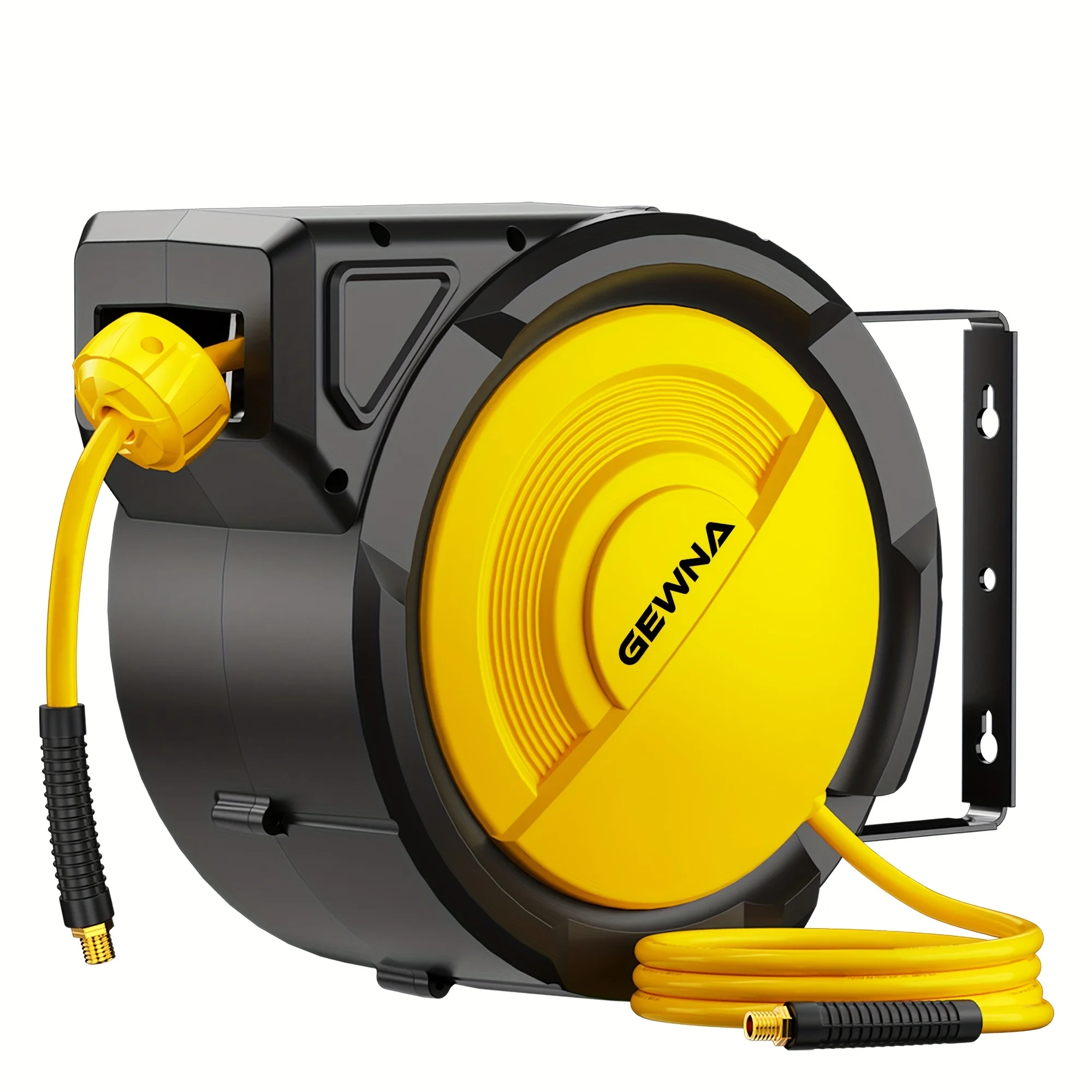 70ft Retractable Air Hose Reel, Heavy-Duty Slow-Retracting Pneumatic Hose with Wall-Mounted 180° Swivel Base, Max 300 PSI, 5/16 Inch for Garage, Workshop, Home Studio - Plastic Air System Reel for Pneumatic Tools (Air
70ft Retractable Air Hose Reel, Heavy-Duty Slow-Retracting Pneumatic Hose with Wall-Mounted 180° Swivel Base, Max 300 PSI, 5/16 Inch for Garage, Workshop, Home Studio - Plastic Air System Reel for Pneumatic Tools (Air