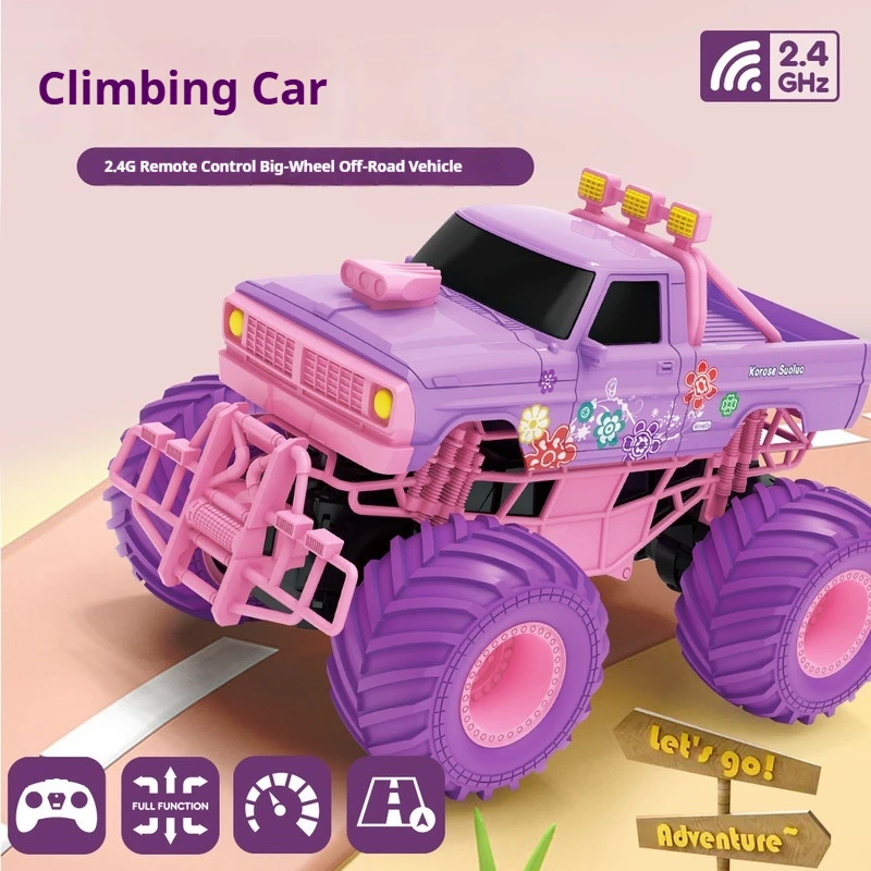 Jjrc 2.4g Pink Remote Control Climbing Car Big Wheel Off Road Truck Crash Resistant Stunt Spinning Toy For Girls Holiday Gift
Jjrc 2.4g Pink Remote Control Climbing Car Big Wheel Off Road Truck Crash Resistant Stunt Spinning Toy For Girls Holiday Gift