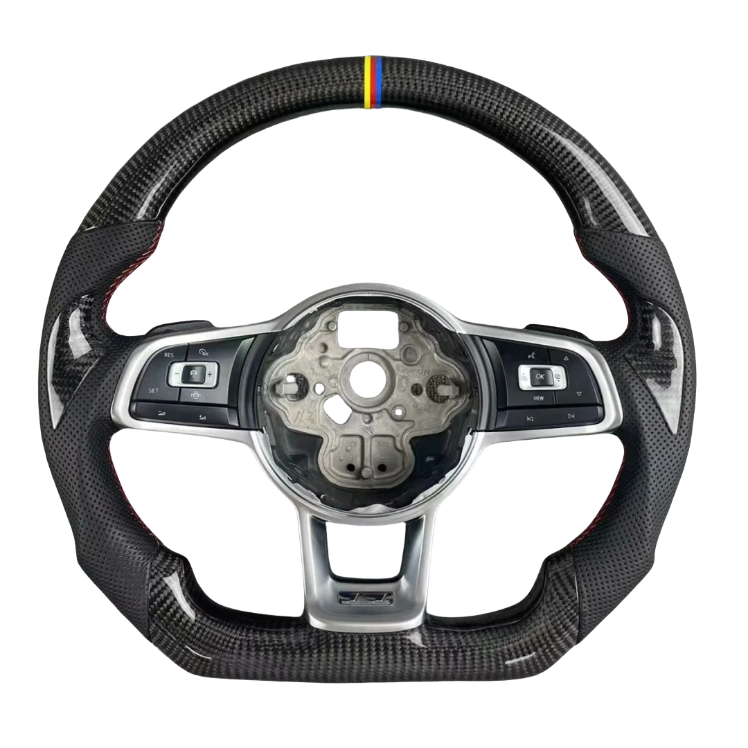 For Factory Direct Sale High Quality Leather Carbon Fiber Car Steering Wheel Customization for Volkswagen Golf MK5-MK8 Passat CC
For Factory Direct Sale High Quality Leather Carbon Fiber Car Steering Wheel Customization for Volkswagen Golf MK5-MK8 Passat CC