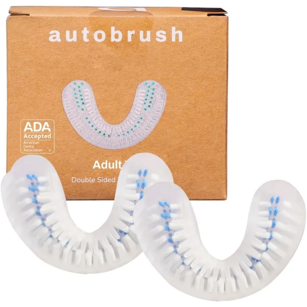 Double Sided Adult U Shaped Nylon Brush Head Replacements, ADA Accepted, Small Size, Pack of 2
Double Sided Adult U Shaped Nylon Brush Head Replacements, ADA Accepted, Small Size, Pack of 2