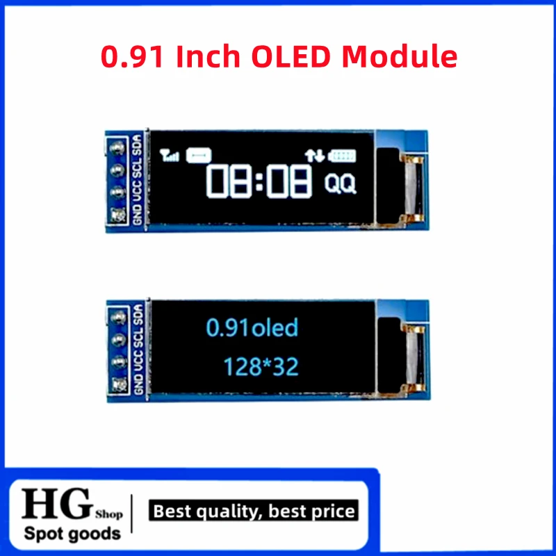5PCS/Lot 0.91 Inch OLED Module 0.91 White Blue 128X32 LCD LED Display 0.91 IIC Communicate For Arduino
5PCS/Lot 0.91 Inch OLED Module 0.91 White Blue 128X32 LCD LED Display 0.91 IIC Communicate For Arduino