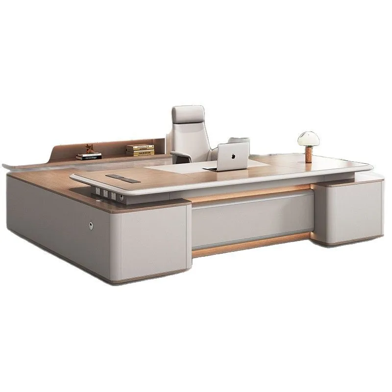 Painted boss President Simple modern high-end manager table and chair combination Light luxury atmosphere
Painted boss President Simple modern high-end manager table and chair combination Light luxury atmosphere