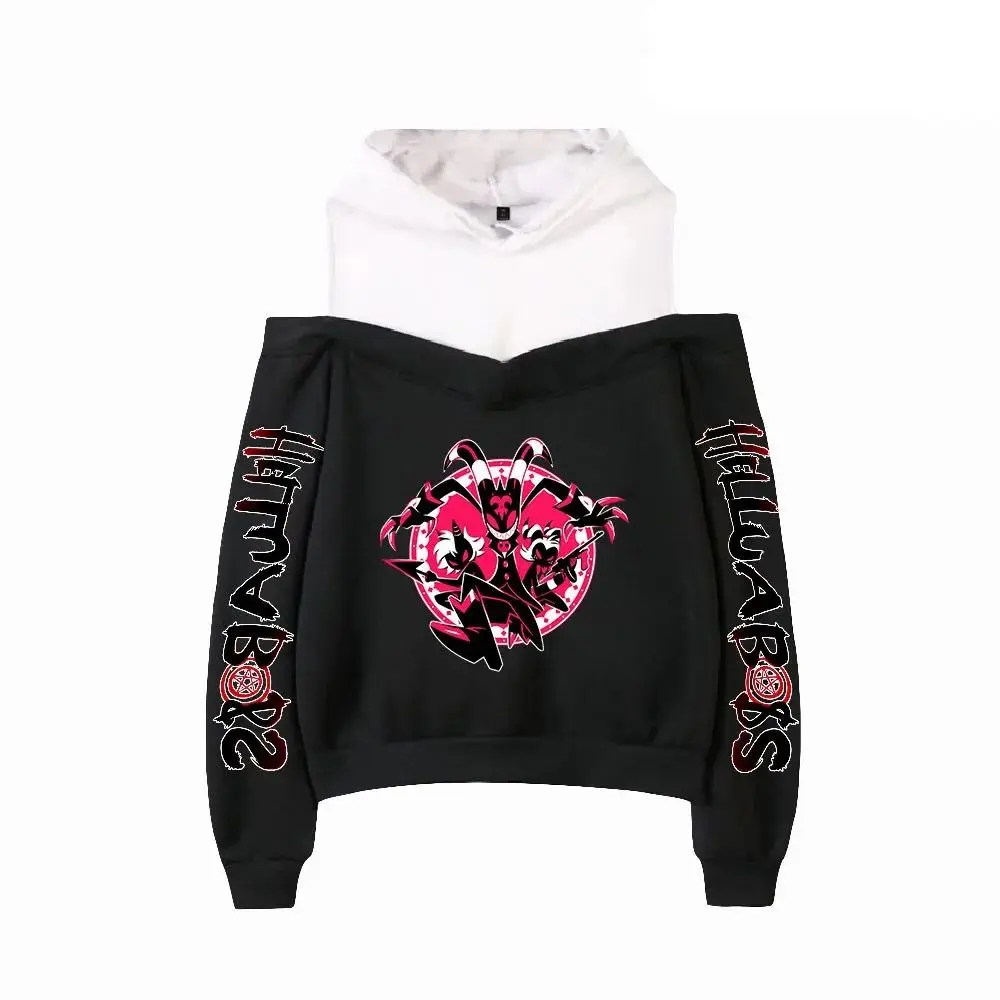 Helluva Women's Off-Shoulder Hoodie Harajuku Style Sweatshirt Comfortable Soft Material Fashionable Streetwear
Helluva Women's Off-Shoulder Hoodie Harajuku Style Sweatshirt Comfortable Soft Material Fashionable Streetwear