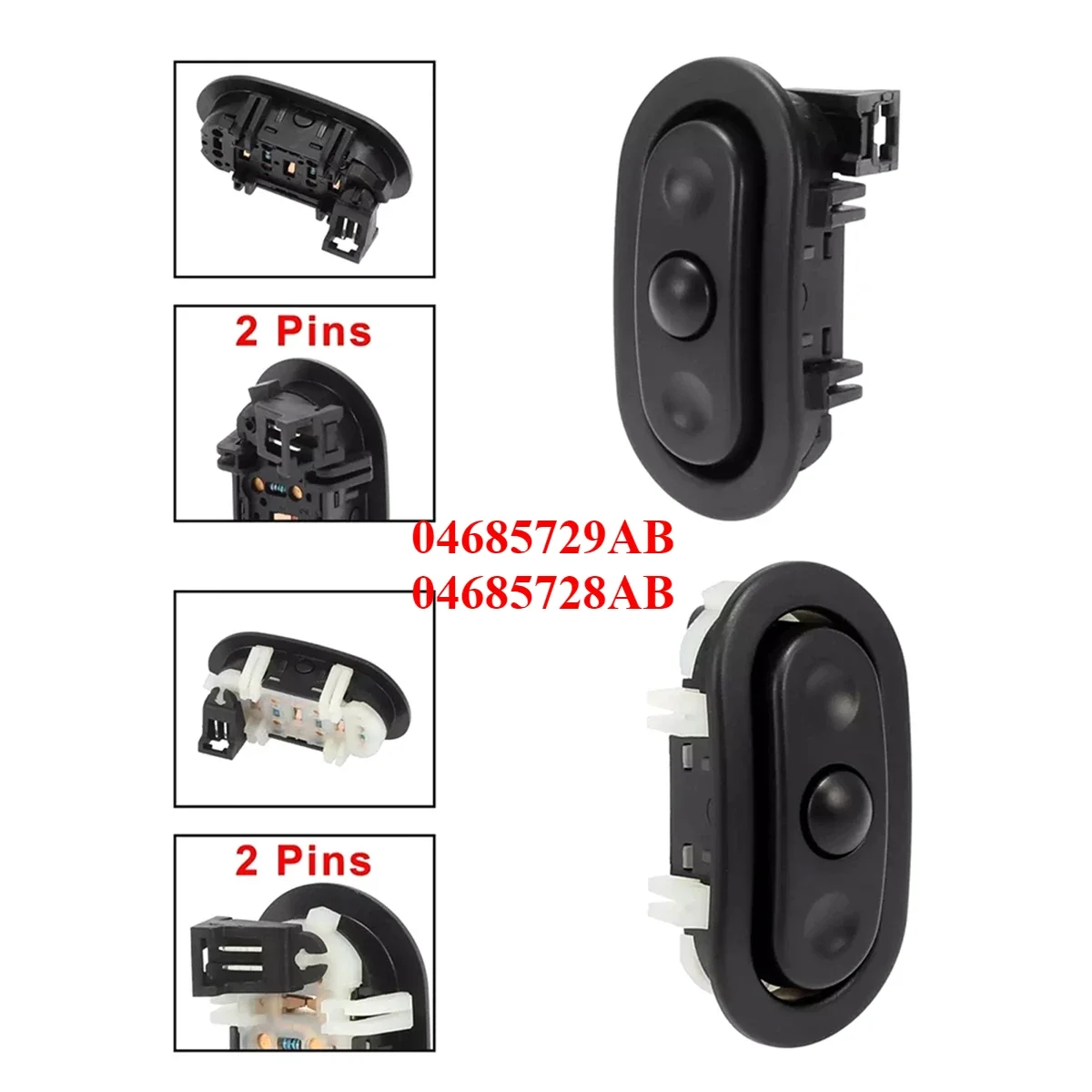 1Pair LH RH Steering Wheel Radio Control Switch 04685729AB 04685728AB for Chrysler for Jeep for Dodge
1Pair LH RH Steering Wheel Radio Control Switch 04685729AB 04685728AB for Chrysler for Jeep for Dodge