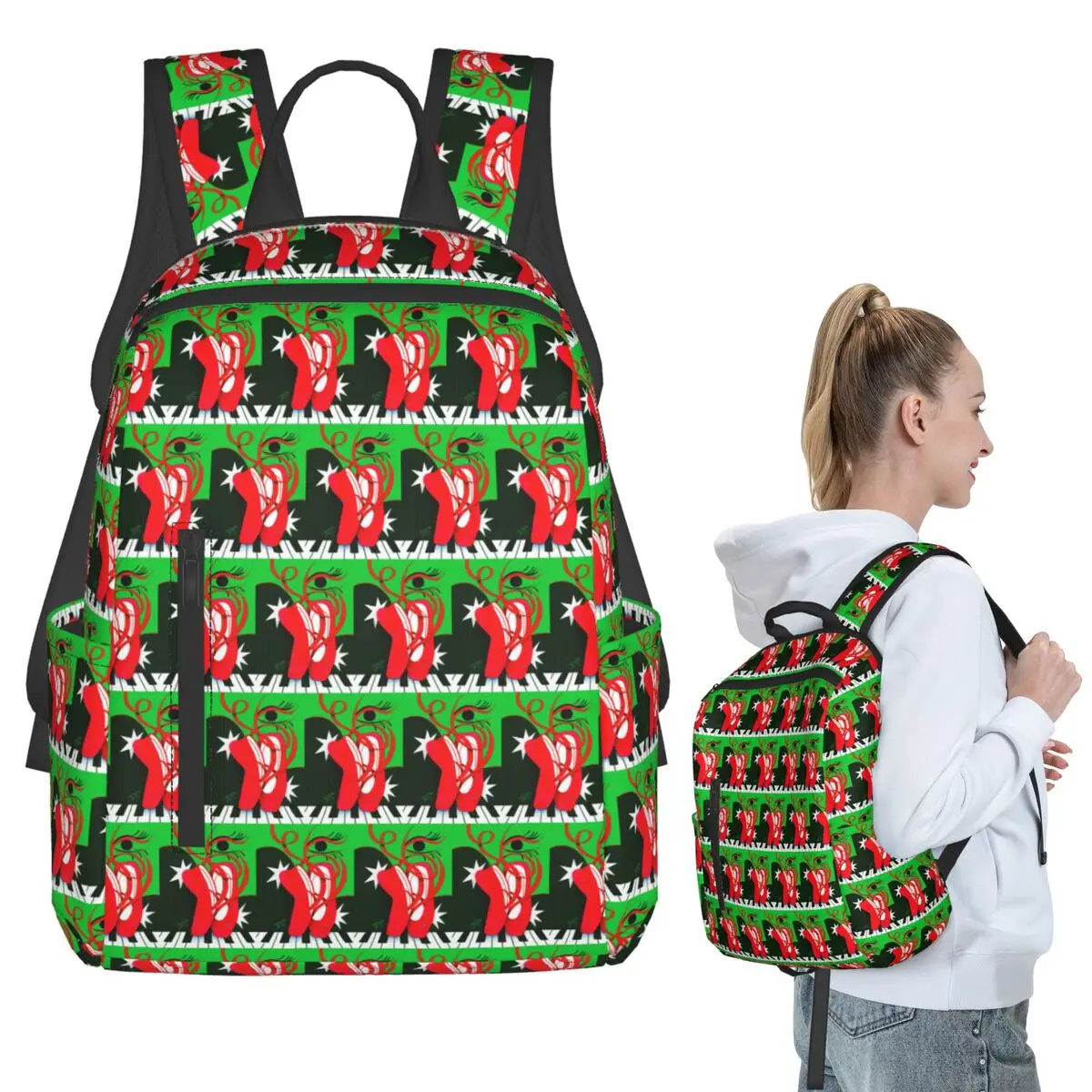Ballet Backpack Student BookBag Kids School Bag Laptop Shoulder Bags Men Women
Ballet Backpack Student BookBag Kids School Bag Laptop Shoulder Bags Men Women