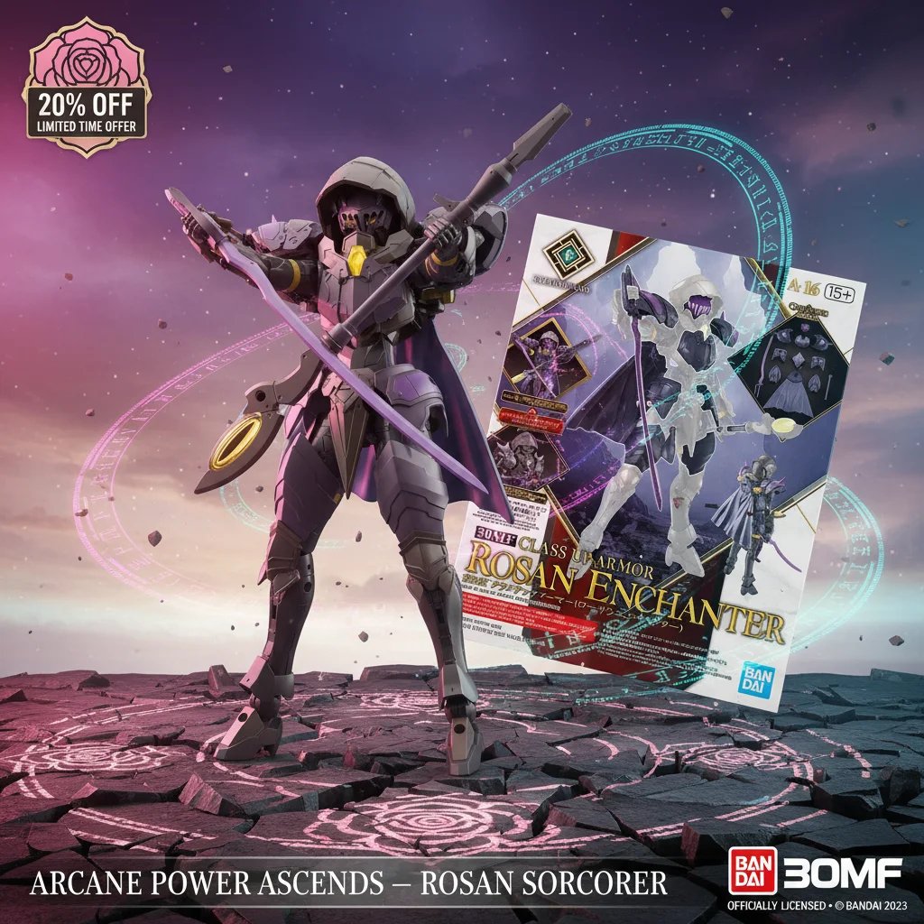 Bandai 30MF Class Up Armor Rosan Enchanter Model Kit with Armor Cross System & Lightning Element Core Fantasy Build Kit 2025
Bandai 30MF Class Up Armor Rosan Enchanter Model Kit with Armor Cross System & Lightning Element Core Fantasy Build Kit 2025