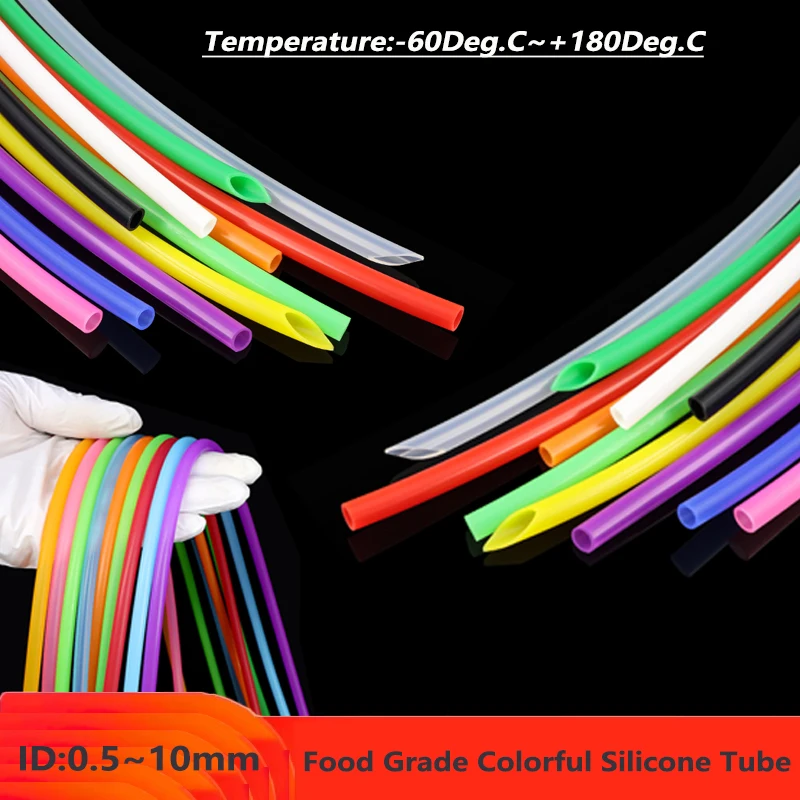 1/5/10 м пищевая многоцветная силиконовая трубка ID 0,5 1 2 3 4 5 6 7 8 9 10 мм гибкий резиновый шланг для мягких напитков, соединитель для воды
1/5/10 м пищевая многоцветная силиконовая трубка ID 0,5 1 2 3 4 5 6 7 8 9 10 мм гибкий резиновый шланг для мягких напитков, соединитель для воды