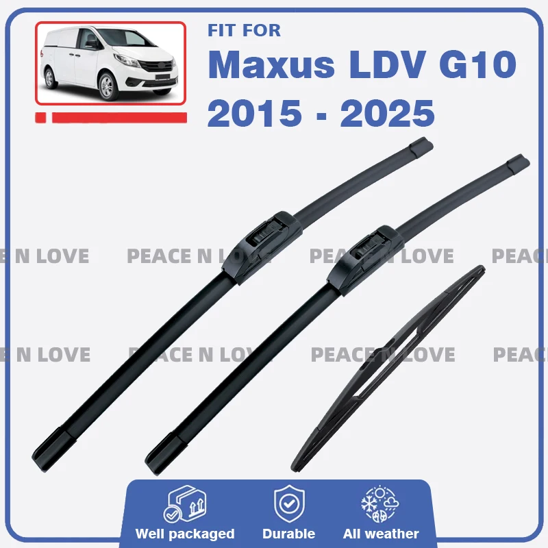 Передние и задние щетки стеклоочистителя для Maxus G10 LDV G10 2015-220 резиновые щетки для лобового стекла, автомобильные аксессуары, запасные части 
Передние и задние щетки стеклоочистителя для Maxus G10 LDV G10 2015-220 резиновые щетки для лобового стекла, автомобильные аксессуары, запасные части
