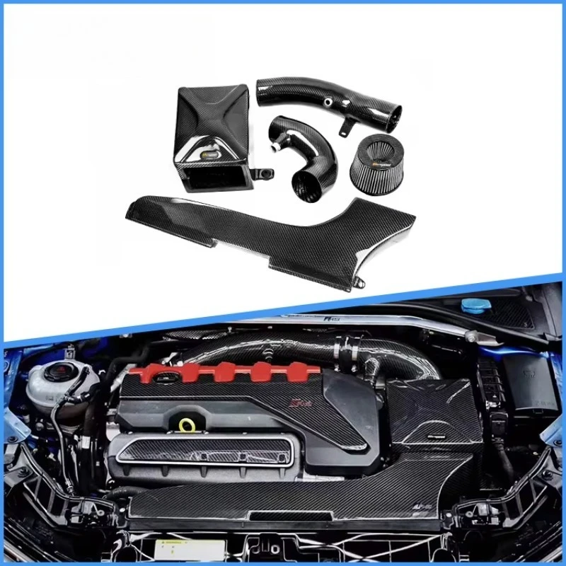 Neat and Clear Surface Texture 100% Dry Carbon Fiber Cold Air Intake System for RS3 TTRS 2.5T
Neat and Clear Surface Texture 100% Dry Carbon Fiber Cold Air Intake System for RS3 TTRS 2.5T