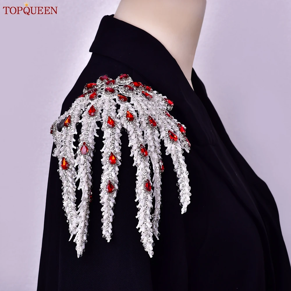 TOPQUEEN, сшитая вручную аппликация с кисточками из бисера, красный костюм со стразами, декоративная нашивка на плечо, утюг или пришить костюмное платье SP66
TOPQUEEN, сшитая вручную аппликация с кисточками из бисера, красный костюм со стразами, декоративная нашивка на плечо, утюг или пришить костюмное платье SP66