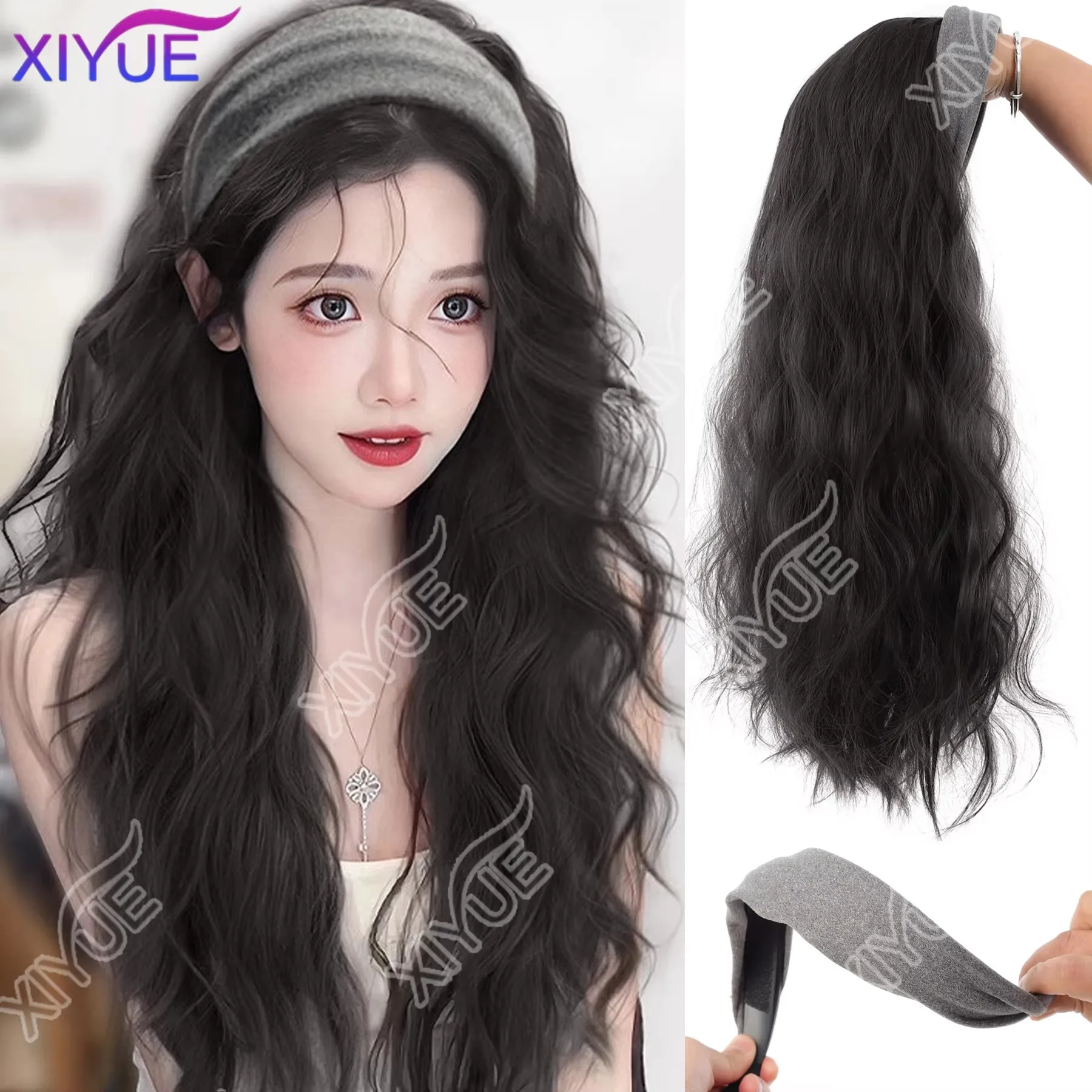 Synthetic Women Elegant Grey Casual Warm Hairbands Turban Bandana Fashion Hair Accessorie Wig Headband Curly Wave Wig XIYUE
Synthetic Women Elegant Grey Casual Warm Hairbands Turban Bandana Fashion Hair Accessorie Wig Headband Curly Wave Wig XIYUE