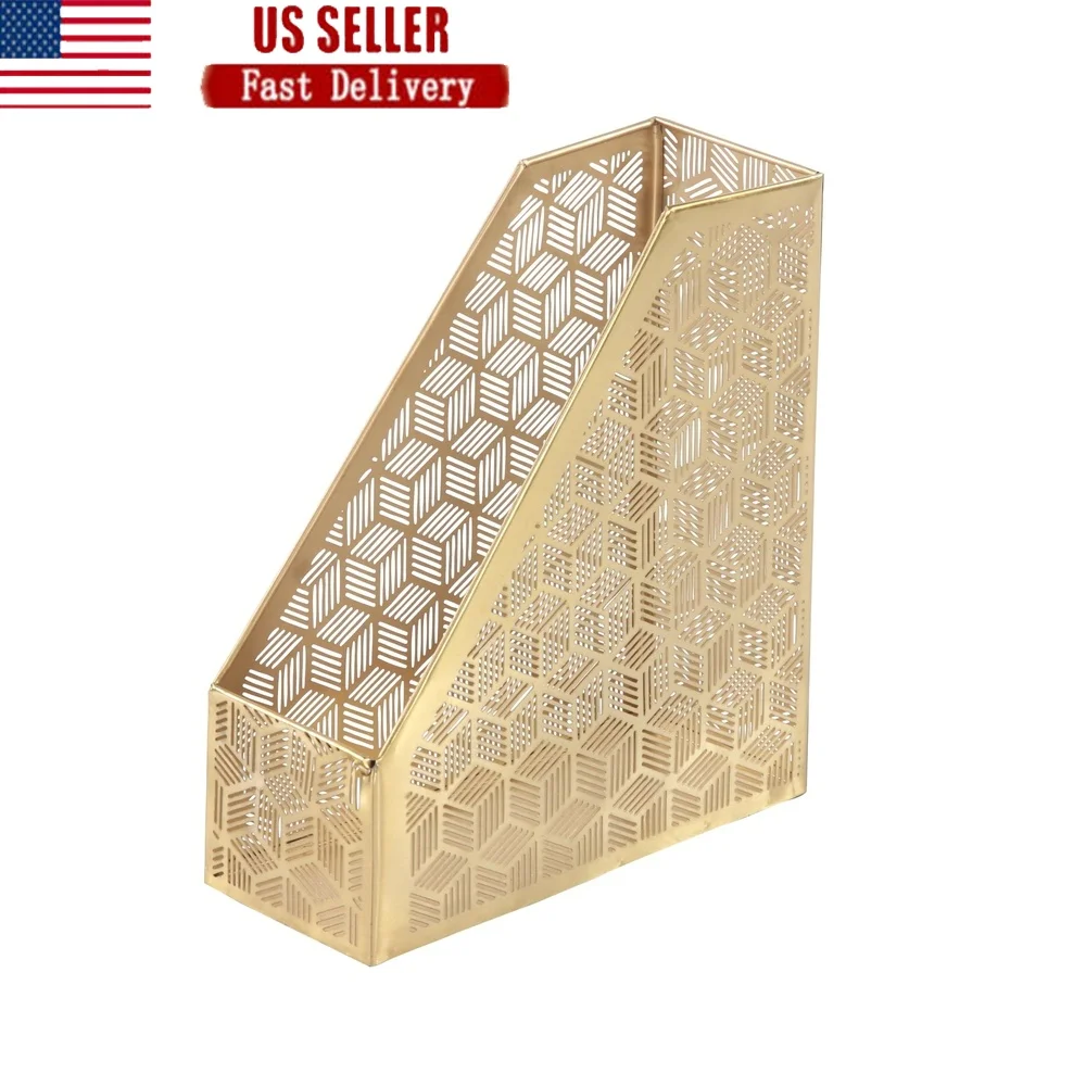 Gold Metal Geometric Magazine Holder with Laser Carved Design Stylish Organizer Home Office Clutter Free Lightweight Iron Desk
Gold Metal Geometric Magazine Holder with Laser Carved Design Stylish Organizer Home Office Clutter Free Lightweight Iron Desk