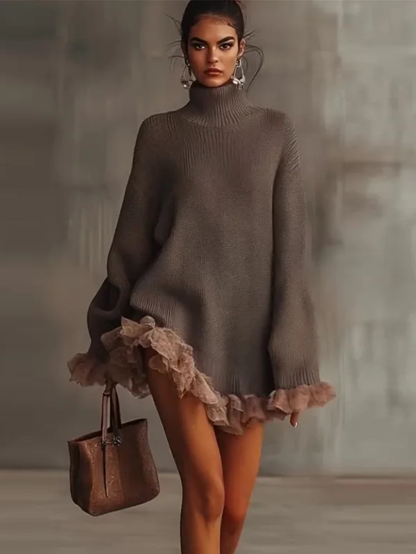 ay Knitted High Collar Sve Long Splicing Sweater Autumn New Sle Cleanfit Loose Fit Pullover Ciwalk Polyester Fiber
ay Knitted High Collar Sve Long Splicing Sweater Autumn New Sle Cleanfit Loose Fit Pullover Ciwalk Polyester Fiber